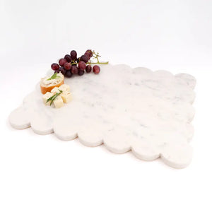 Marble Scalloped Serving Board