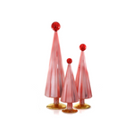 Pleated Pink / Red Tree Set